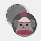 Sock Monkey Magnet (Vorderseite/Rückseite)