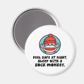 Sock Monkey Magnet (Vorderseite/Rückseite)