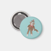 Sock Monkey Magnet (Vorderseite/Rückseite)