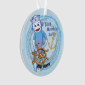 Sock Monkey Matrose Ornament (Vorderseite)