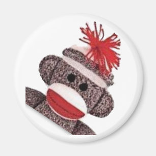 Sock Monkey Merchandise Produkte Geschenke Magnet