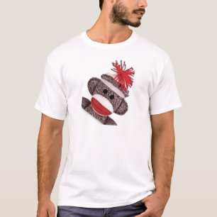 Sock Monkey Merchandise Produkte Geschenke T-Shirt