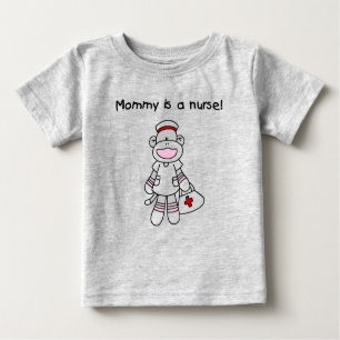 Sock Monkey Mommy Nurse T - Shirt und Geschenke