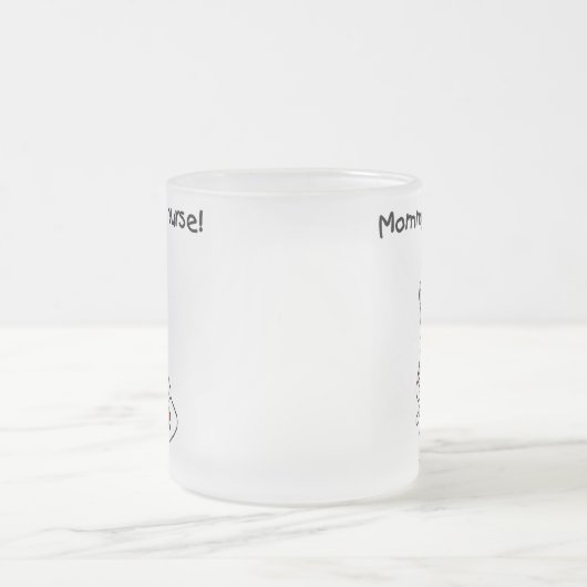 Sock Monkey Mommy Nurse T - Shirt und Geschenke Mattglastasse (Mittel)