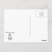 Sock Monkey Mommy Nurse T - Shirt und Geschenke Postkarte (Rückseite)