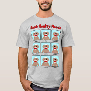 Sock Monkey Moods farbig T-Shirt