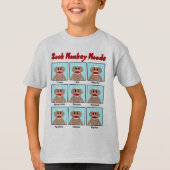 Sock Monkey Moods Kids T - Shirt (Vorderseite)
