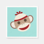 Sock Monkey Napkins Serviette (Vorderseite)