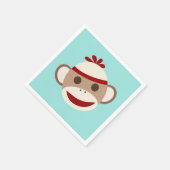 Sock Monkey Napkins Serviette (Ecke)