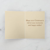 Sock Monkey - Nordische Weihnachtskarten Einladung (Innenseite)