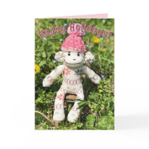 Sock Monkey - Nordische Weihnachtskarten