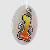Sock Monkey Nummer 1 Ornament (Vorderseite)