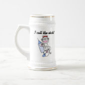 Sock Monkey Nurse I Call the Shots Geschenke Bierglas (Links)