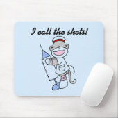 Sock Monkey Nurse I Call the Shots Geschenke Mousepad (Mit Mouse)