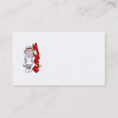 Sock Monkey Nurse T - Shirt und Geschenke Visitenkarte (Rückseite)