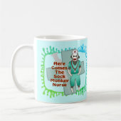 Sock Monkey Nurse Tasse (Links)