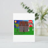 Sock Monkey Over Horizon - Art Postkarte (Stehend Vorderseite)