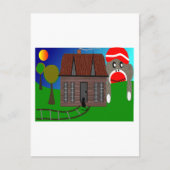 Sock Monkey Over Horizon - Art Postkarte (Vorderseite)