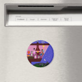 Sock Monkey Party Too Magnet (In Situ (Geschirrspüler))