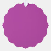 Sock Monkey Peace Bus Paper Ornament Card (Rückseite)