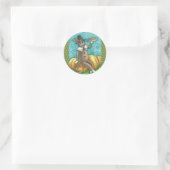 SOCK MONKEY PILGRIM ERNTEDANK STICKER RAND (Tasche)