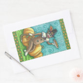 SOCK MONKEY PILGRIM ERNTEDANK STICKER SHEET Rec (Umschlag)