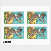 SOCK MONKEY PILGRIM ERNTEDANK STICKER SHEET Rec (Blatt)