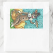 SOCK MONKEY PILGRIM ERNTEDANK STICKER SHEET Rec (Tasche)