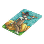 SOCK MONKEY PILGRIM & PIE, ERNTEDANK MAGNET (Linke Seite)