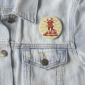 Sock Monkey Pizza Button (Beispiel)