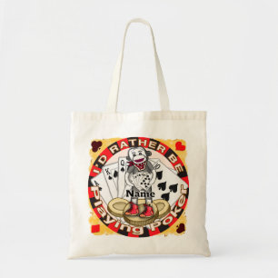 Sock Monkey Poker Tragetasche