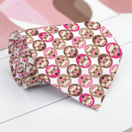 Sock Monkey Pop Culture Custom Necktie Tie Krawatte