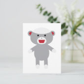 Sock Monkey Postkarte (Stehend Vorderseite)