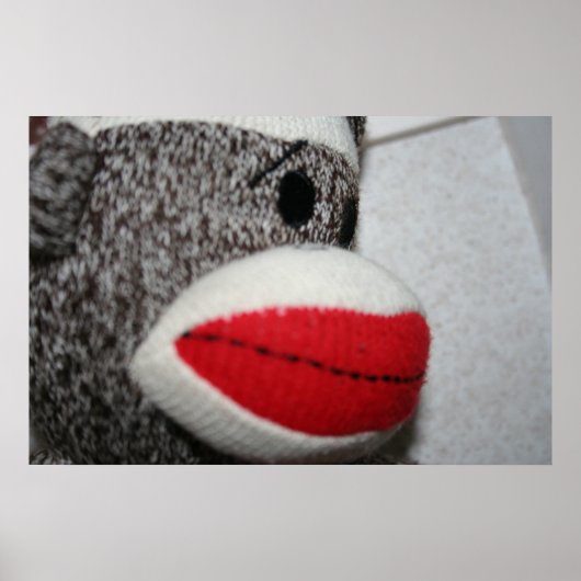 Sock Monkey Print Poster (Vorne)