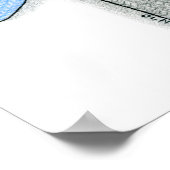 Sock Monkey Print Poster (Ecke)