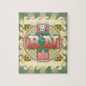 Sock Monkey RN Nurse Puzzle (Vertikal)