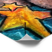 Sock Monkey Rock Star Poster (Ecke)