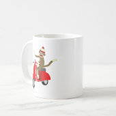 Sock Monkey Roller Kaffeetasse (Vorderseite Links)