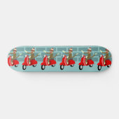 Sock Monkey Roller Skateboard (Horizontal)