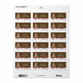 Sock-Monkey-Rücksendeadressen-Aufkleber Adressaufkleber (Vorne)