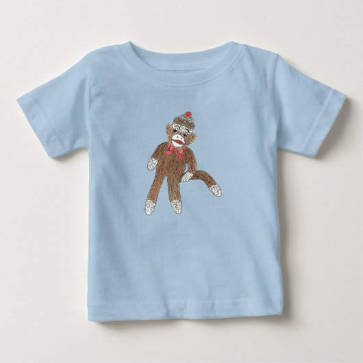 Sock Monkey Säugling Strampler (Vorderseite)