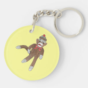 Sock Monkey Schlüsselanhänger