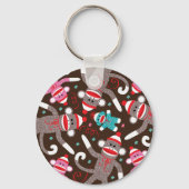 Sock Monkey Schlüsselanhänger (Vorderseite)