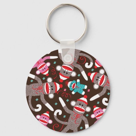 Sock Monkey Schlüsselanhänger (Vorderseite)