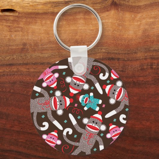 Sock Monkey Schlüsselanhänger (Vorderseite)