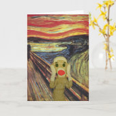 Sock-Monkey-Schraubenkarte Karte (Gelbe Blume)