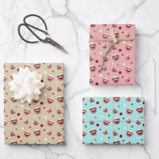 Sock Monkey Smile Geschenkpapier Set