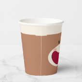 Sock Monkey Smile (Girl) Pappbecher (Rechts)