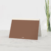 Sock Monkey Smile (Junge) Dankeskarte (Rückseite)