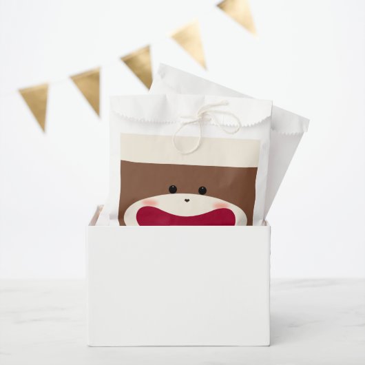 Sock Monkey Smile (Junge) Geschenktütchen (Party)